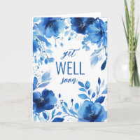 Blue Blooms Watercolor WIRD SCHON BALD GUT GEHALTE
