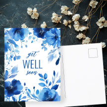 Blue Blooms Watercolor WIRD SCHON BALD GUT GEHALTE