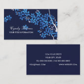 Blue Blosses Business Card Visitenkarte (Vorne/Hinten)