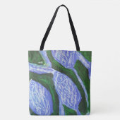 Blue Blossom, Abstract Art Tasche (Vorderseite)