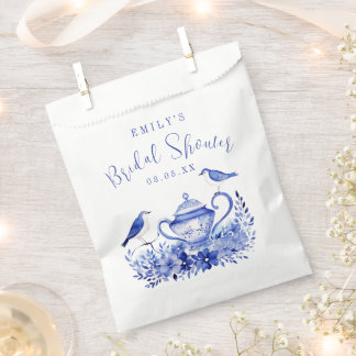 Blue Blossom Brautparty Serene Blue Floral Geschen Geschenktütchen