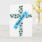 Blue Blossom Cross Season Card Karte (Gelbe Blume)