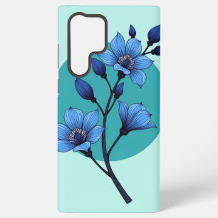 "Blue Blossom Elegance"-Handyhülle-Design Samsung Galaxy Hülle