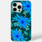 Blue Blossom Elegance iPhone Cover (Rückseite)