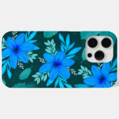 Blue Blossom Elegance iPhone Cover (Rückseite (Horizontal))