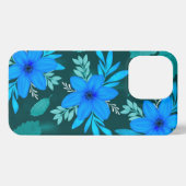 Blue Blossom Elegance iPhone Cover iPhone Hülle (Rückseite (Horizontal))