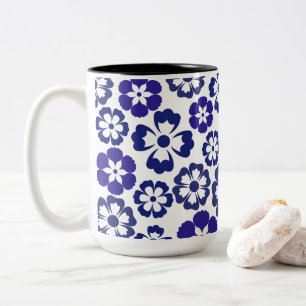Blue Blossom Elegance Zweifarbige Tasse