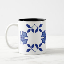 Blue Blossom Elegance Zweifarbige Tasse
