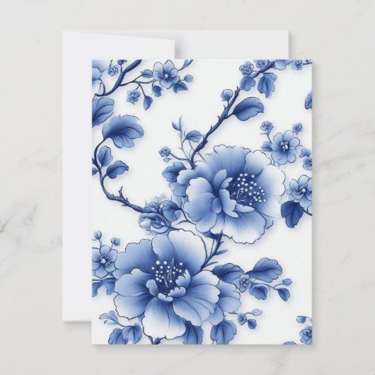 Blue Blossom Geschenkkarte Mitteilungskarte (Vorderseite)