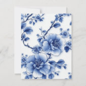 Blue Blossom Geschenkkarte Mitteilungskarte (Rückseite)