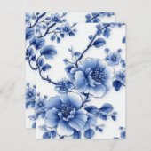Blue Blossom Geschenkkarte Mitteilungskarte (Vorne/Hinten)
