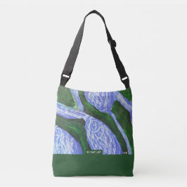 Blue Blossom&Green Tasche