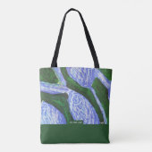 Blue Blossom&Green Tasche (Rückseite)