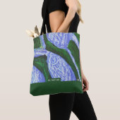 Blue Blossom&Green Tasche (Von Nahem)