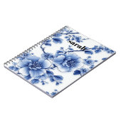 Blue Blossom Notebook Notizblock (Linke Seite)