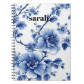 Blue Blossom Notebook Notizblock (Vorderseite)
