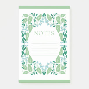 Blue Blossom Post-it Klebezettel