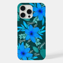 Blue Blossom Stärke iPhone Cover