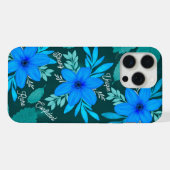 Blue Blossom Stärke iPhone Cover iPhone Hülle (Rückseite (Horizontal))