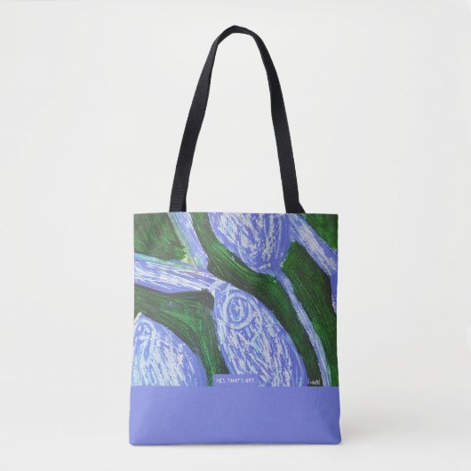 Blue Blossom Tasche (Vorderseite)