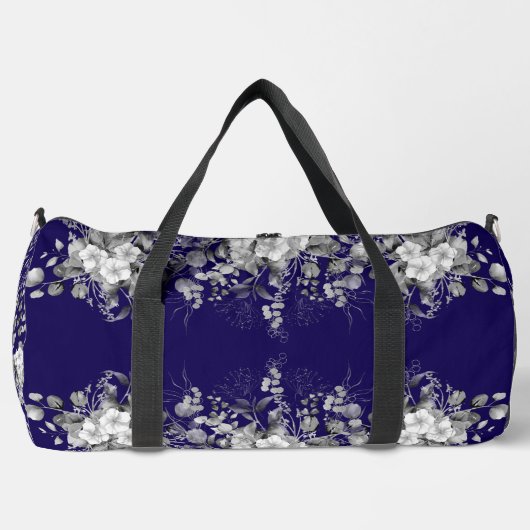 Blue Blossom Travel Duffle Bag (Vorderseite)