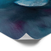 Blue blossoms „la vie en bleue“  poster (Ecke)