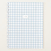 Blue Blue Blue Gingham Custom Year Planer (Vorderseite)