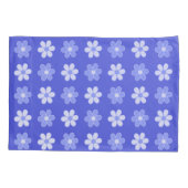 Blue Blue & White Blume auf Blue Kissenbezug (Rückseite)