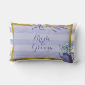 Blue Blueberry Mittelsommer Rustikale Hochzeit für Lendenkissen (Rückseite)