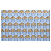 Blue Blueberry Muffin Muffins Breakfast Fabric Stoff (Fat Quarter (45,7 x 55,9 cm))