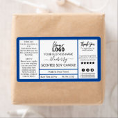Blue Blueberry Scented Soy Candle Label (Insitu)
