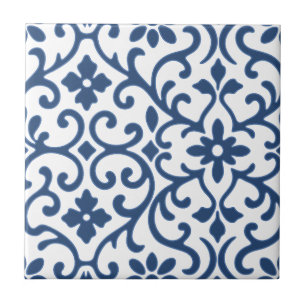 Blue Blüh Baroque Old World Charm Fliese