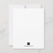 Blue blüh Klassische Scroll Hochzeit speichern Sie Save The Date (Rückseite)