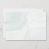 Blue Blume Baby Dusche Personalisiert Einladung (Rückseite)