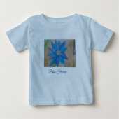 Blue Blume Baby T - Shirt (Vorderseite)