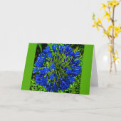 Blue Blume Ball Card Karte (Gelbe Blume)