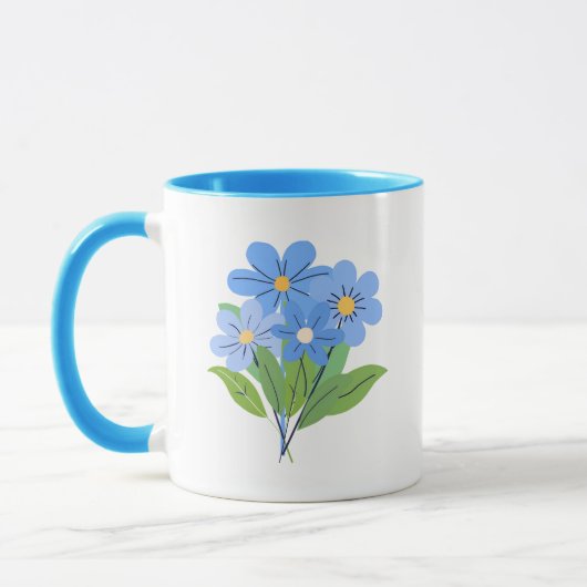 Blue Blume Bouquet Tasse (Links)