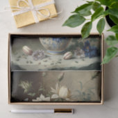 Blue Blume Bouquet Vase Still Life Decoupage Seidenpapier (Geschenk)