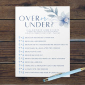 Blue Blume Bridal Over oder Under Dusche Game Pack Notizblock