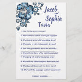BLUE BLUME BRIDE & GROOM TRIVIA DUSCHKARTE FLYER (Vorne)