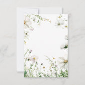 Blue Blume Bridgerton Theme Tee Regency Einladung (Rückseite)