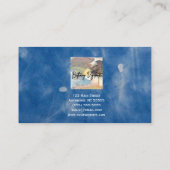 Blue Blume Business Card Visitenkarte (Rückseite)