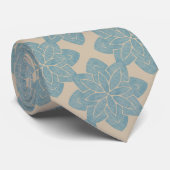 Blue Blume Carving Krawatte (Gerollt)