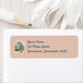 Blue Blume Cross Christlich Address Labels (Insitu)