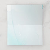 Blue Blume Custom Wedding Platzkarte (Innenseite Aufgefaltet)