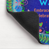 Blue Blume Dragonfly Gefreudlicher Lehrer Mousepad (Ecke)