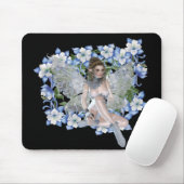 Blue Blume Fairy Design Mousepad (Mit Mouse)