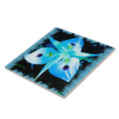 Blue Blume Fairy Fliese (Seite)