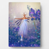 Blue Blume Fairy Fotoplatte (Vorderseite)