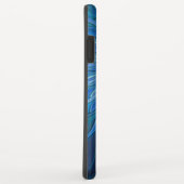 Blue Blume Fantasy Pattern, Abstraktes Fraktal Art Case-Mate iPhone Hülle (Hinten/Rechts)